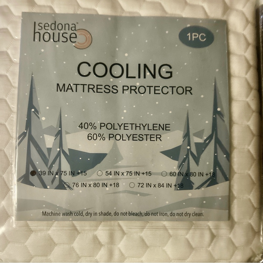 Cooling Mattress Protector - White